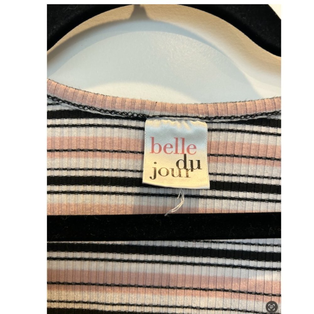 zip up striped top - Picture 5 of 7